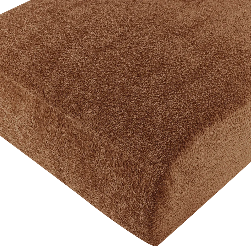 Mojo Base chaise longue element links wolle rostbraun