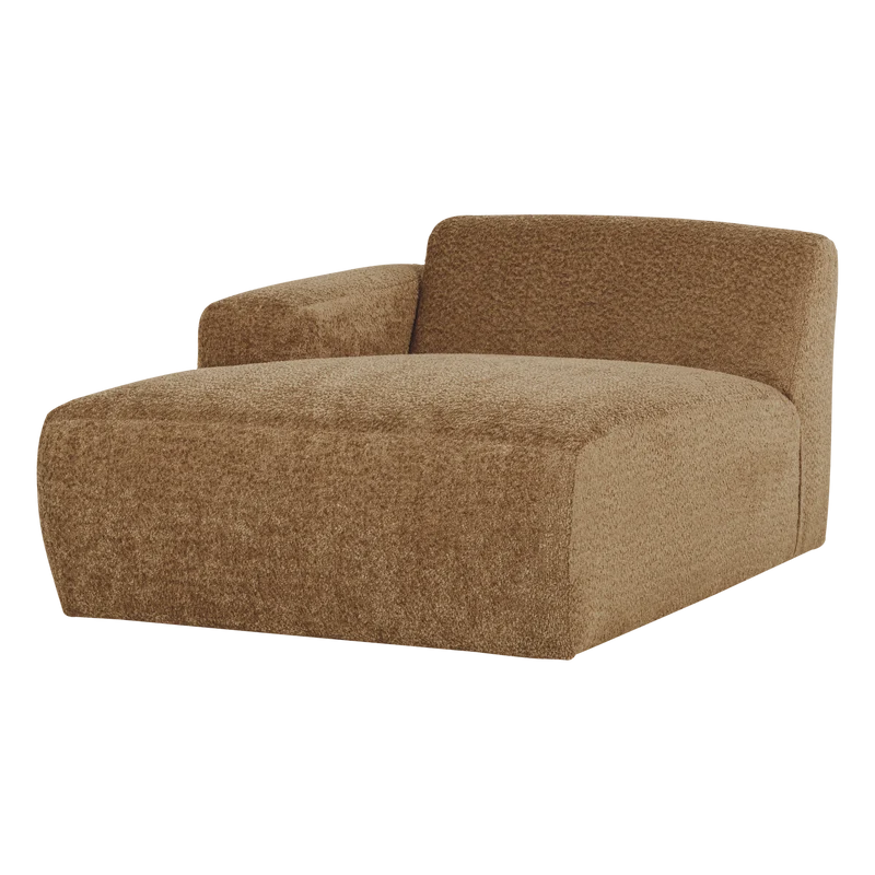 Mojo Base Chaise longue Element links Wolle Honiggelb