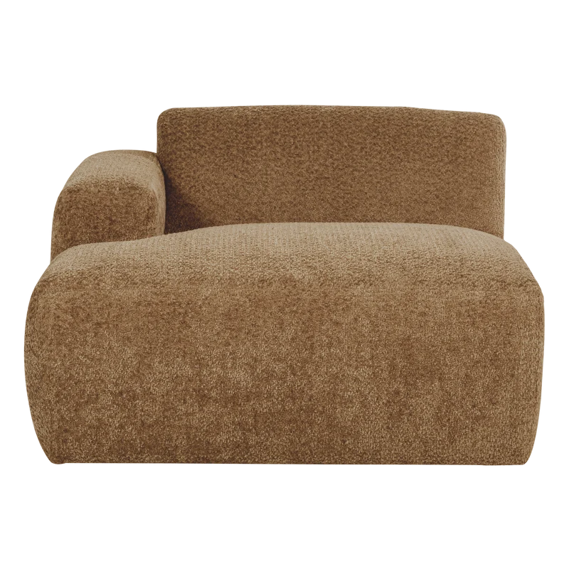 Mojo Base Chaise longue Element links Wolle Honiggelb