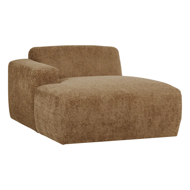 Mojo Base Chaise longue Element links Wolle Honiggelb