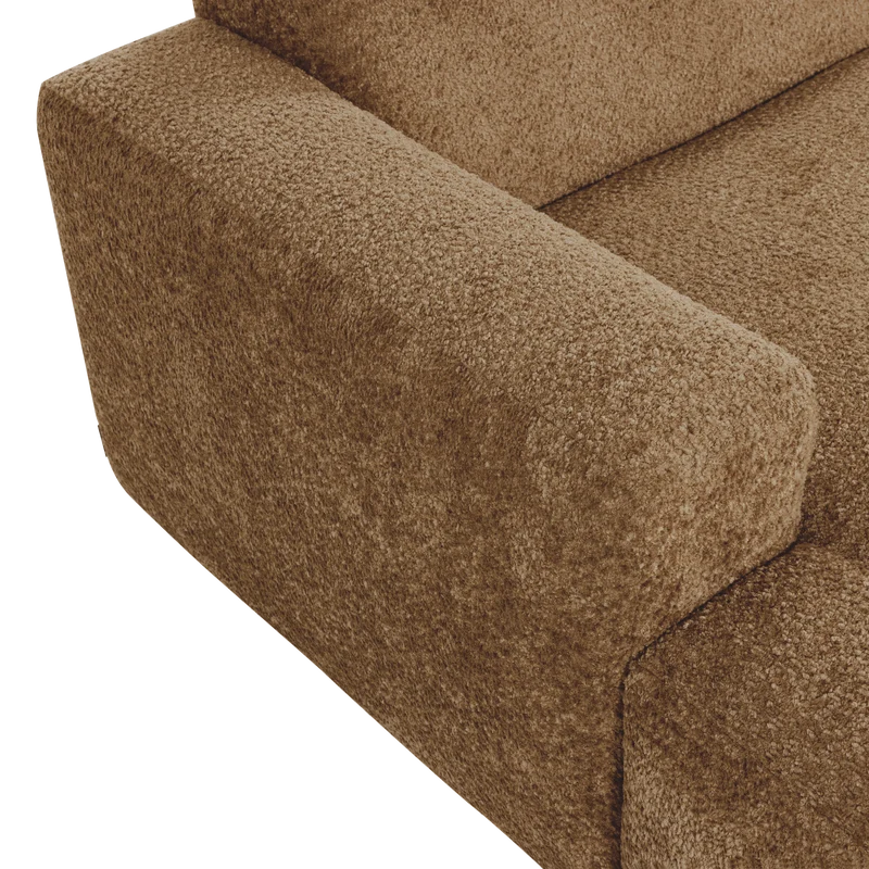 Mojo Base Chaise longue Element links Wolle Honiggelb