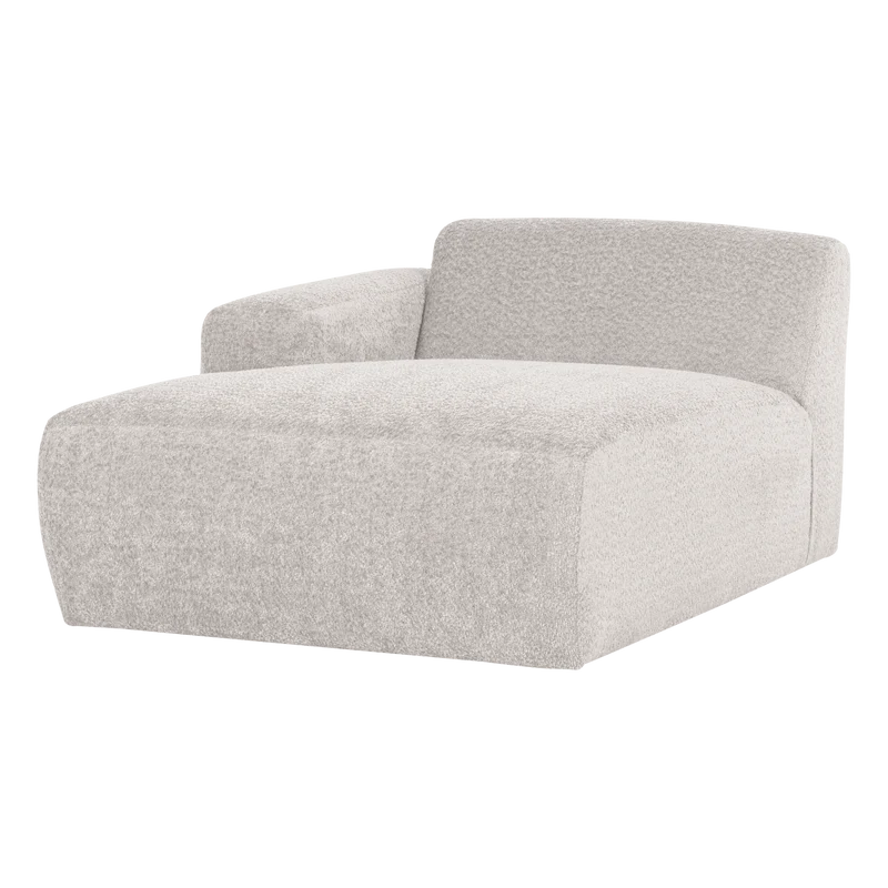 Mojo Base chaise longue element links wolle ecru