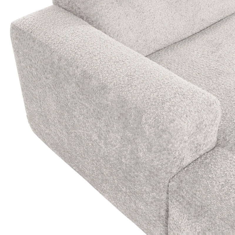 Mojo Base chaise longue element links wolle ecru
