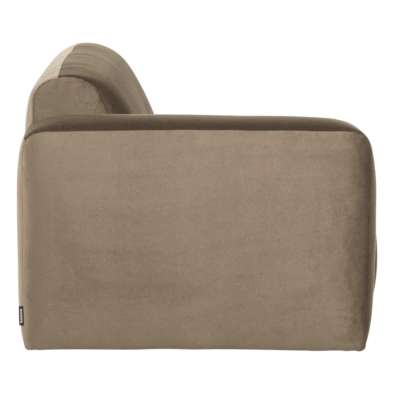 Mojo Base 2-Sitzer-Element Armlehne links Samt Khaki