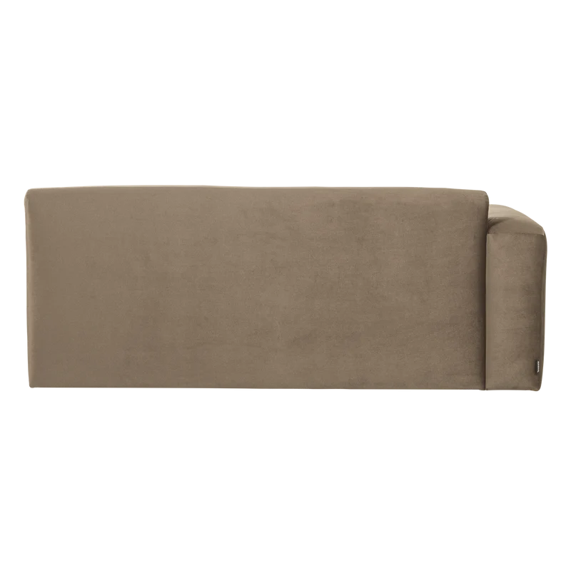 Mojo Base 2-Sitzer-Element Armlehne links Samt Khaki