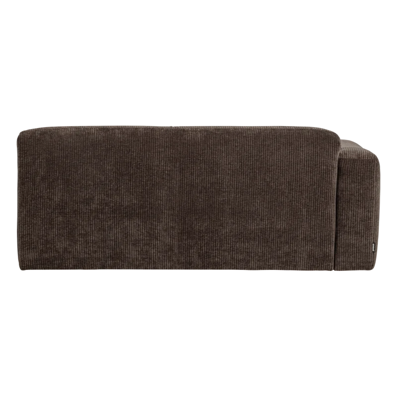 Mojo Base 2-Sitzer-Element Armlehne links Rib Braun