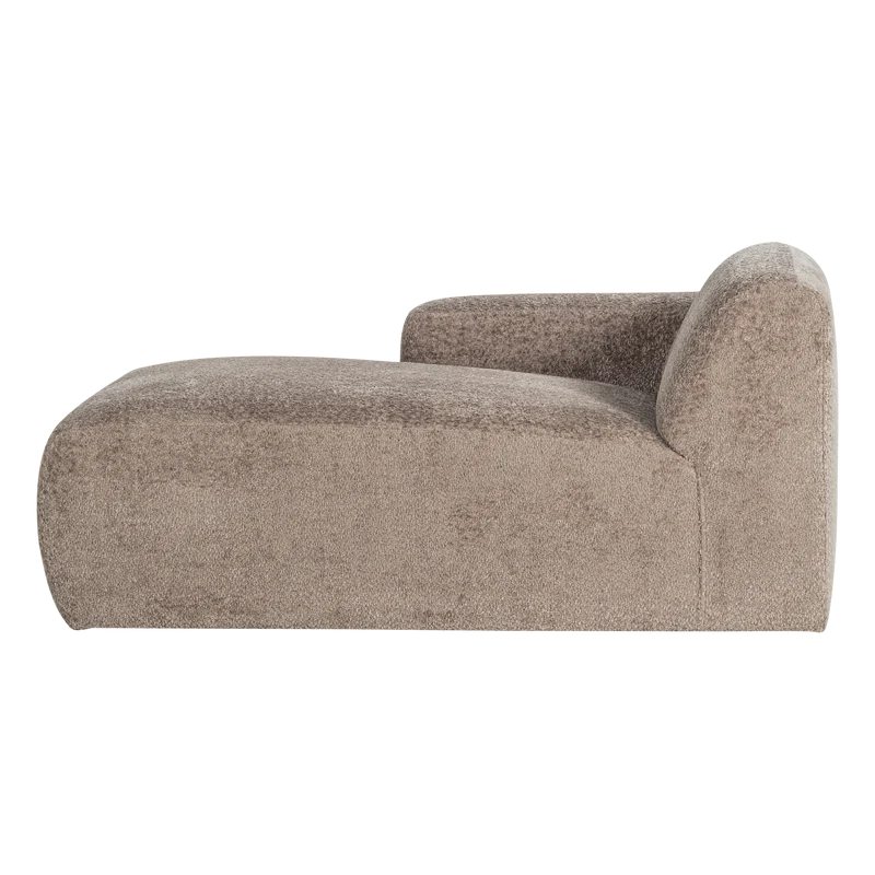 Mojo Base chaise longue element links wolle dunkelsand