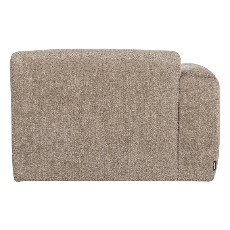 Mojo Base chaise longue element links wolle dunkelsand