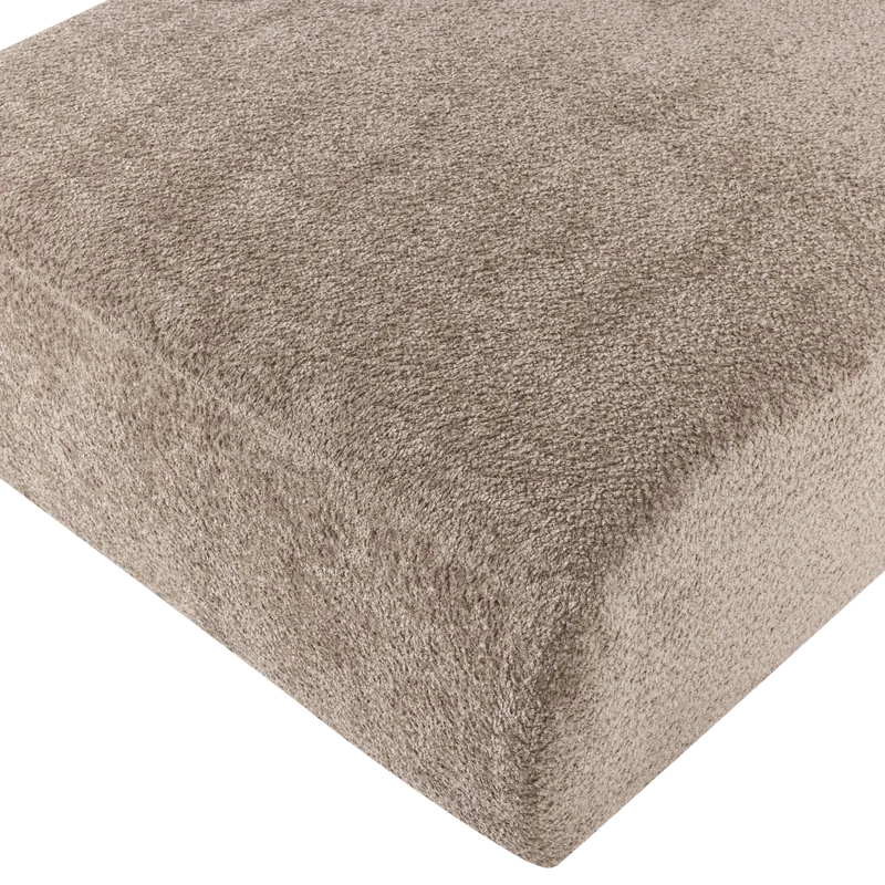 Mojo Base chaise longue element links wolle dunkelsand