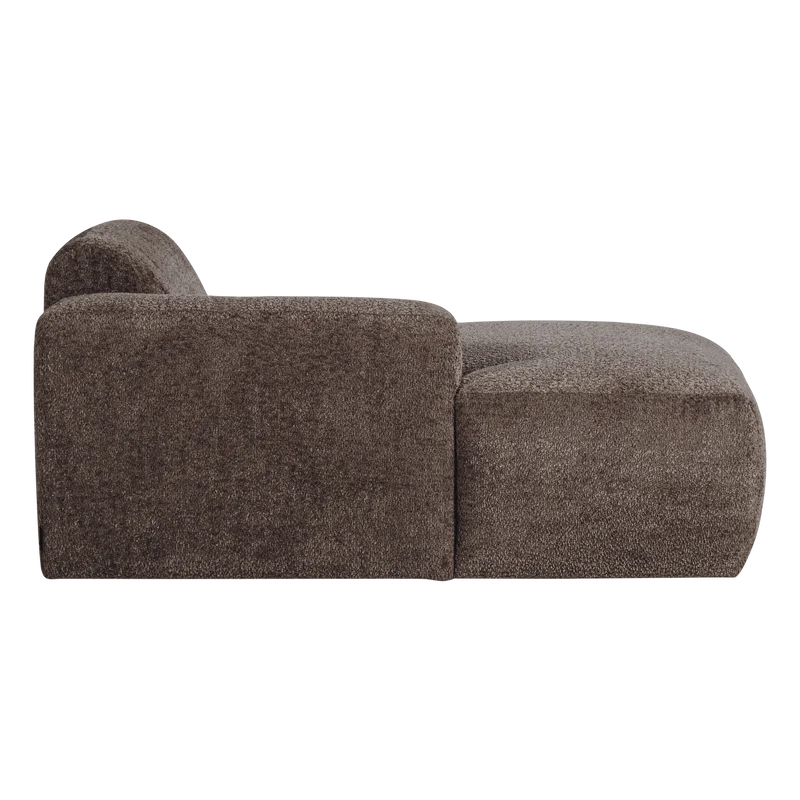 Mojo Base chaise longue element links Wolle Braun