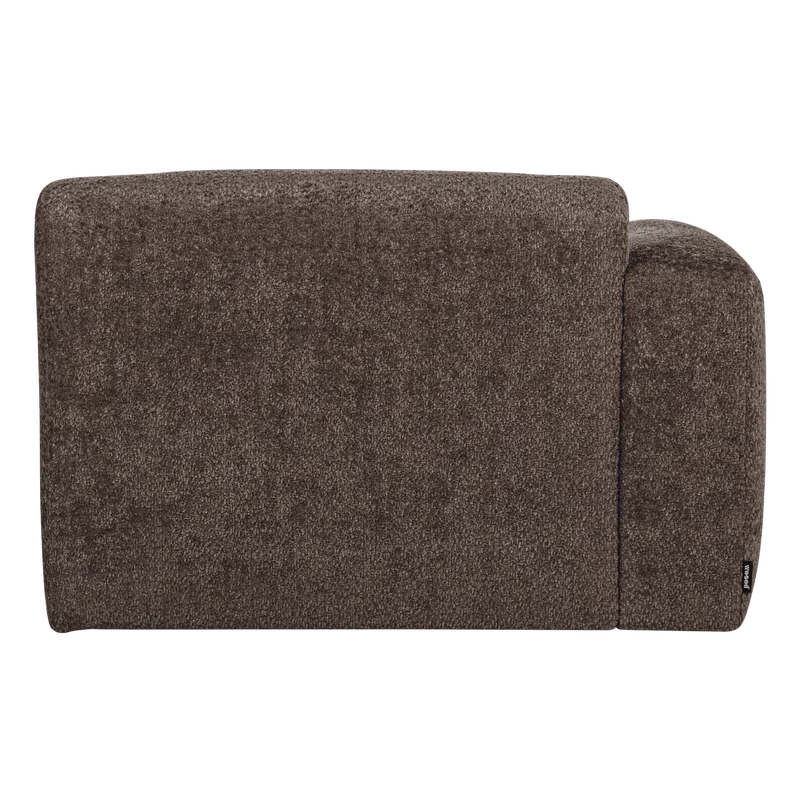 Mojo Base chaise longue element links Wolle Braun