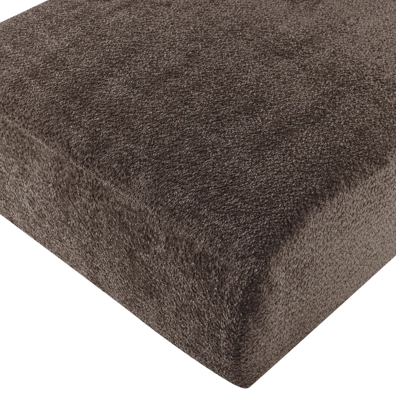 Mojo Base chaise longue element links Wolle Braun
