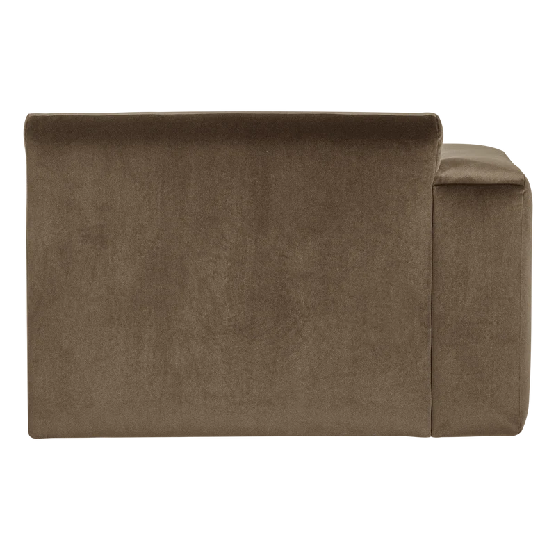 Mojo Base Chaise longue Element links Samt Taupe