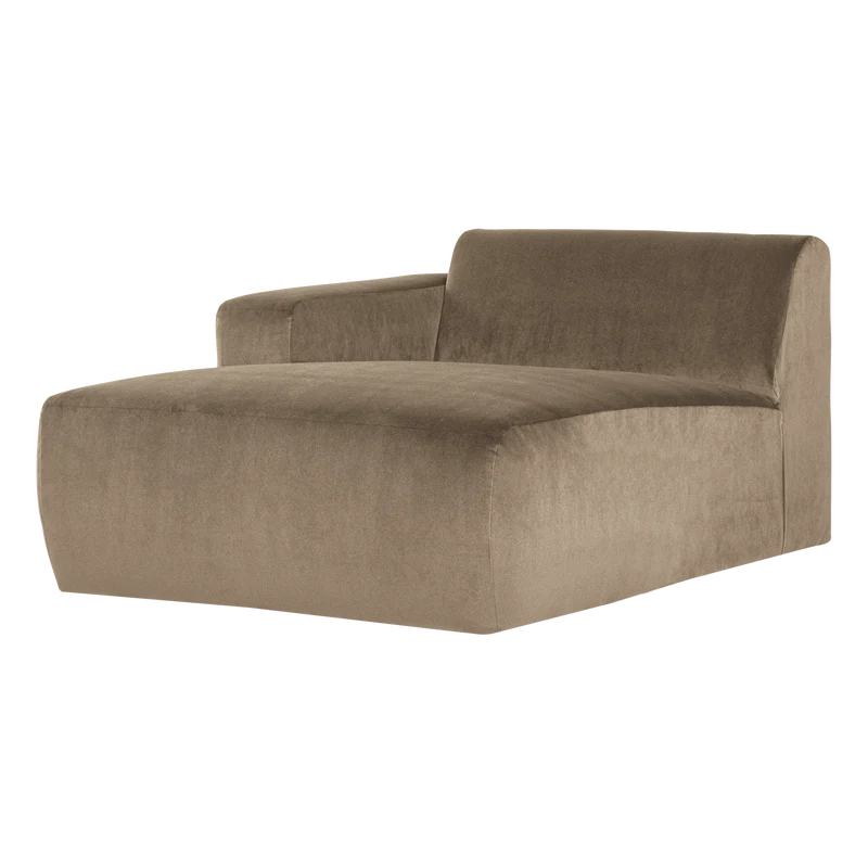 Mojo Base chaise longue element links samt khaki