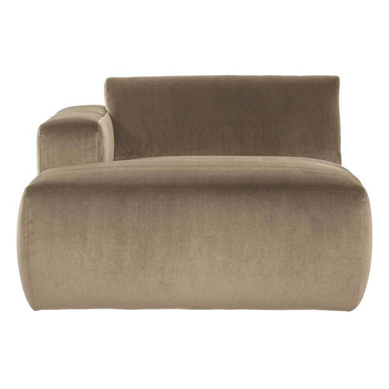 Mojo Base chaise longue element links samt khaki