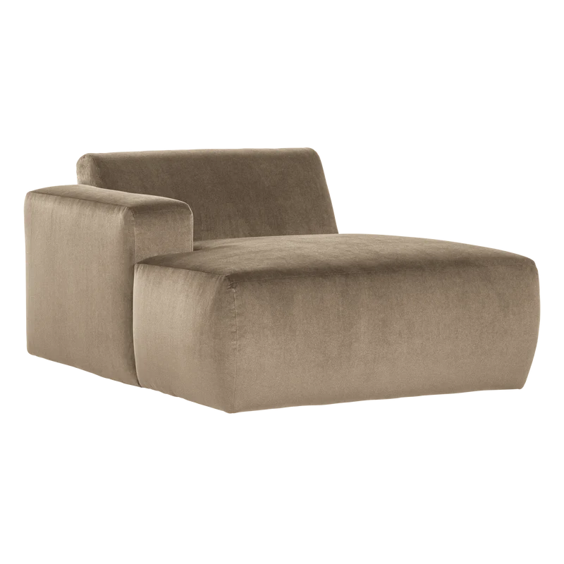 Mojo Base chaise longue element links samt khaki