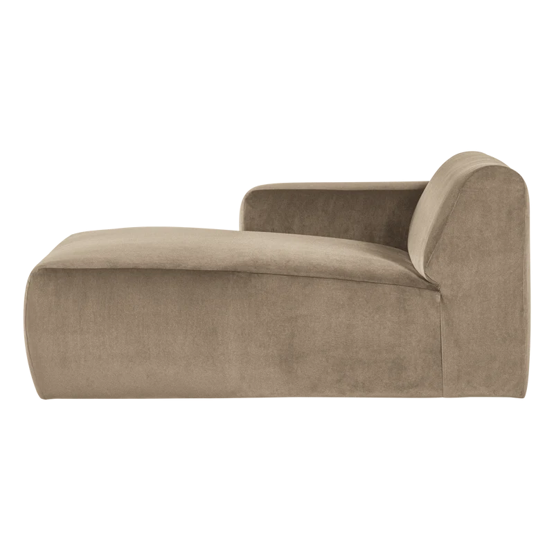 Mojo Base chaise longue element links samt khaki