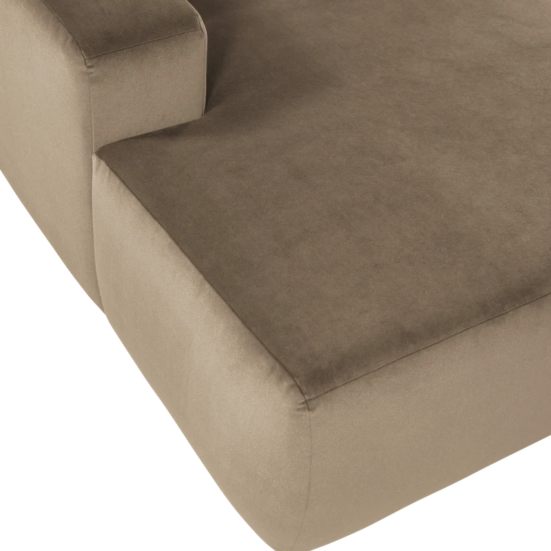 Mojo Base chaise longue element links samt khaki