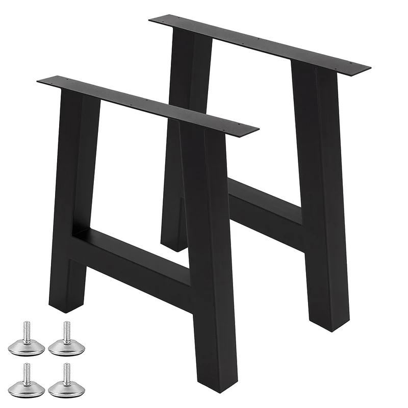 Esstischgestell WELL-H 8x8cm schwarz pulverbeschichtet Metall