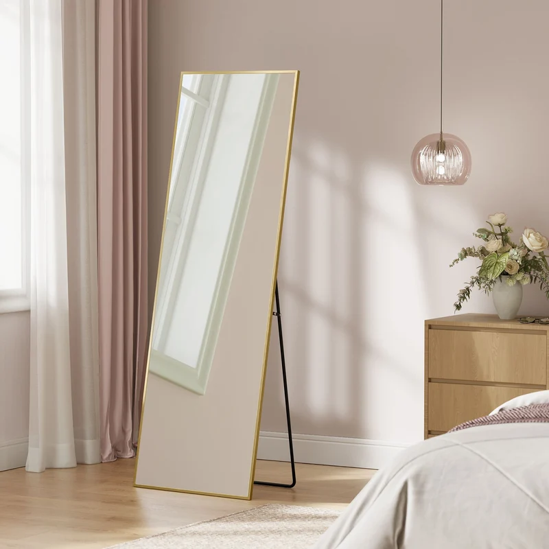 Standspiegel 160 x 50 cm - Bruchsicher Mit Aluminiumrahmen - Für Schlafzimmer
