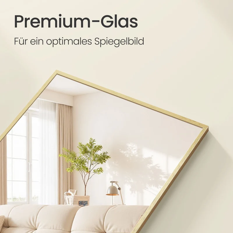 Standspiegel 160 x 50 cm - Bruchsicher Mit Aluminiumrahmen - Für Schlafzimmer