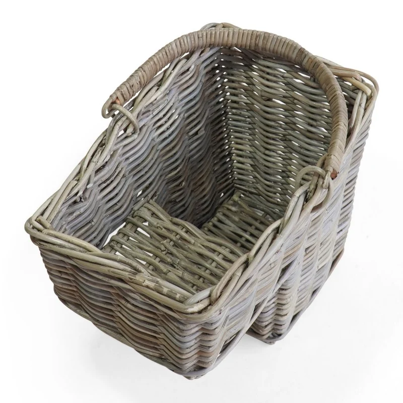 Treppen-Pflanzkorb VERONA natural ca.43cm Treppenkorb Kubu Grey