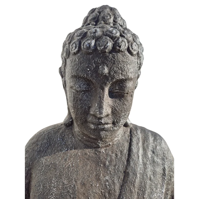 Dekorative Figur BUDDHA PROTECT 80cm anthrazit Garten Indoor