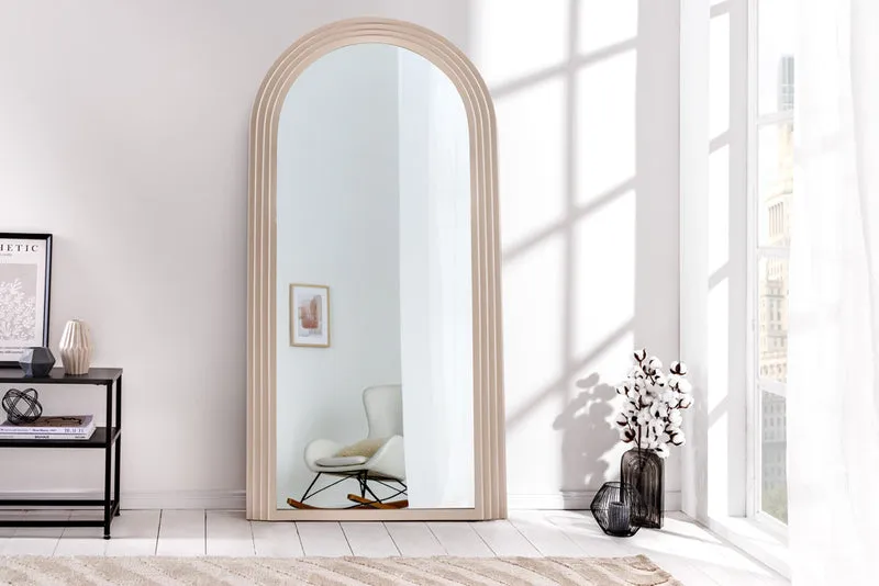 Design Rundbogen Spiegel 160x80cm FORMOSA greige Wandspiegel