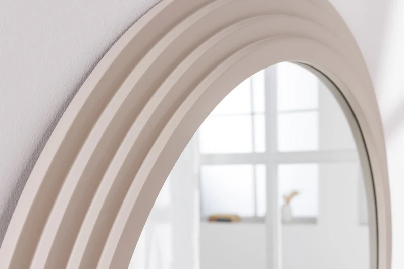Design Rundbogen Spiegel 160x80cm FORMOSA greige Wandspiegel