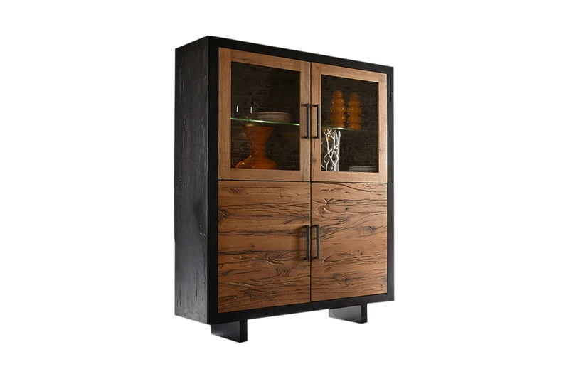 KAWOLA Highboard GONA Ohne Beleuchtung 130x50x180cm (B/T/H)