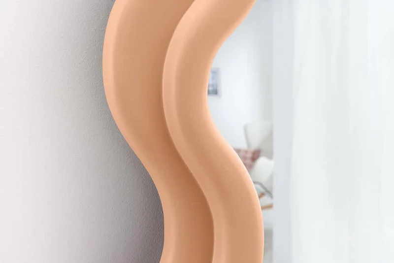 Extravaganter Design Wandspiegel 160x70cm FORMOSA apricot