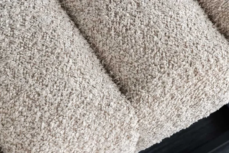 Design Sitzbank BELLE ca.110cm champagner Bouclé Interieur-Tipp