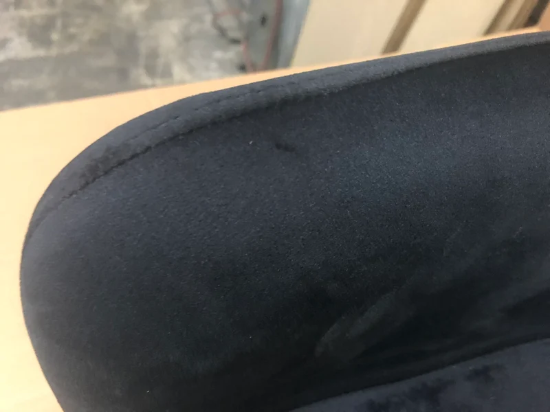 B-Ware KAWOLA Stuhl CLARA Esszimmerstuhl Velvet moosgrün