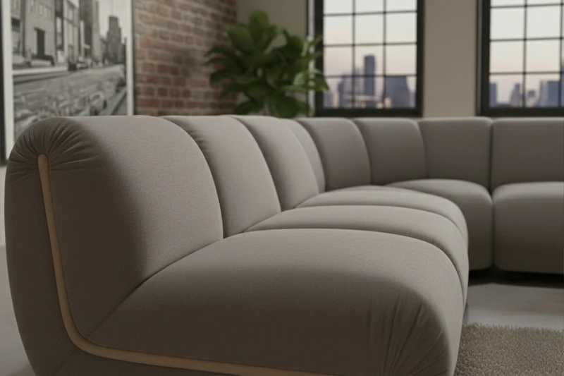 KAWOLA Modulsofa LAYLA Ecksofa 5 Module Velvet taupe
