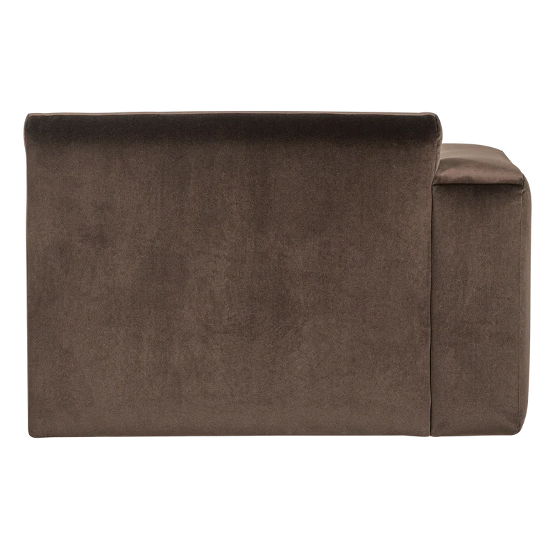 Mojo Base chaise longue element links samt Braun