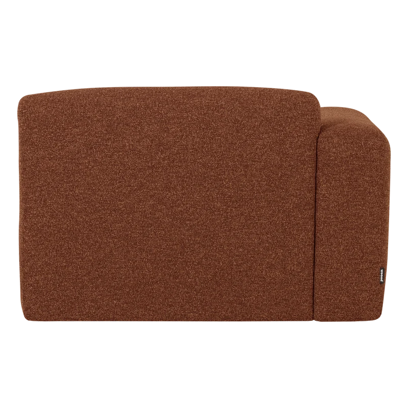 Mojo Base chaise longue element links bouclé Rostbraun