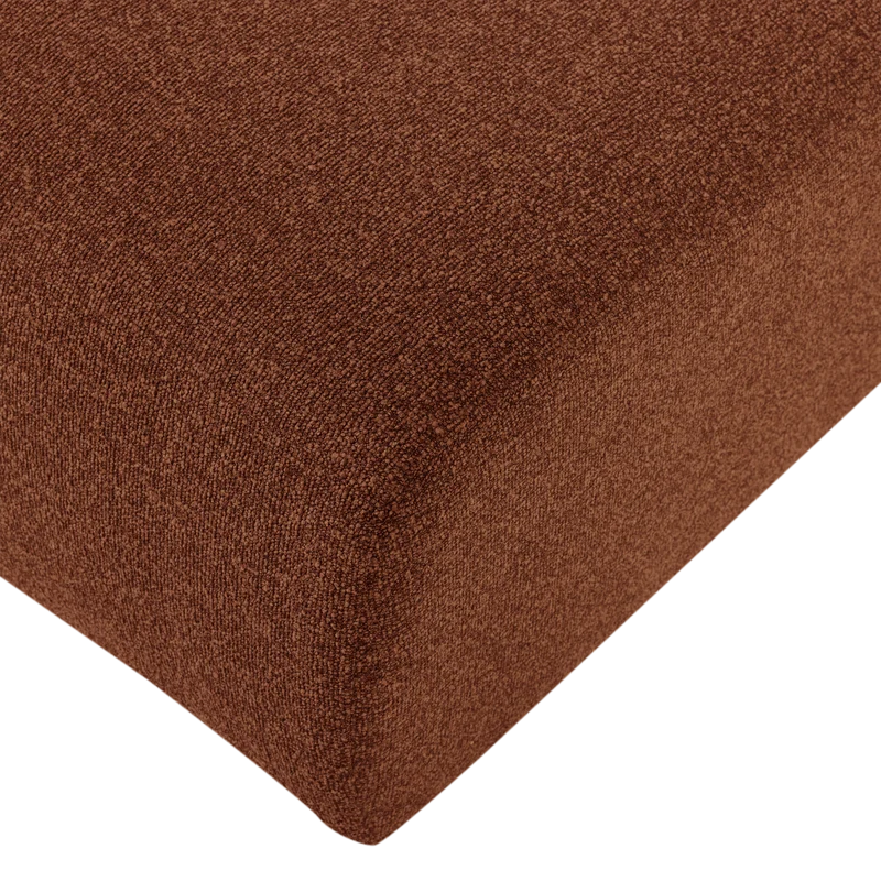 Mojo Base chaise longue element links bouclé Rostbraun