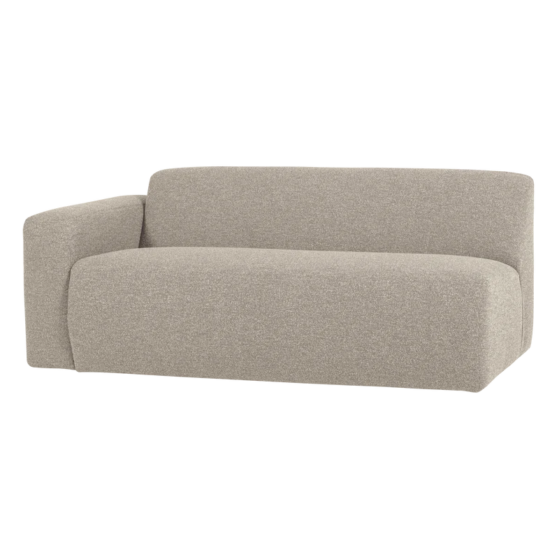 Mojo Base 2-Sitzer-Element Armlehne links Bouclé Beige