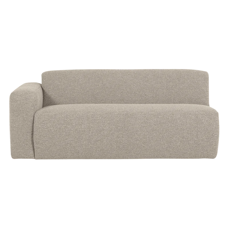 Mojo Base 2-Sitzer-Element Armlehne links Bouclé Beige