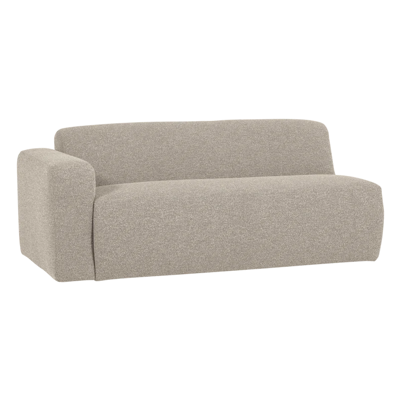 Mojo Base 2-Sitzer-Element Armlehne links Bouclé Beige