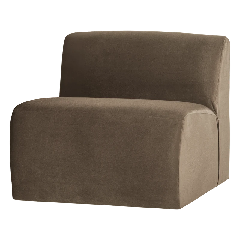 Mojo Base 1-Sitzer-Element Samt Taupe