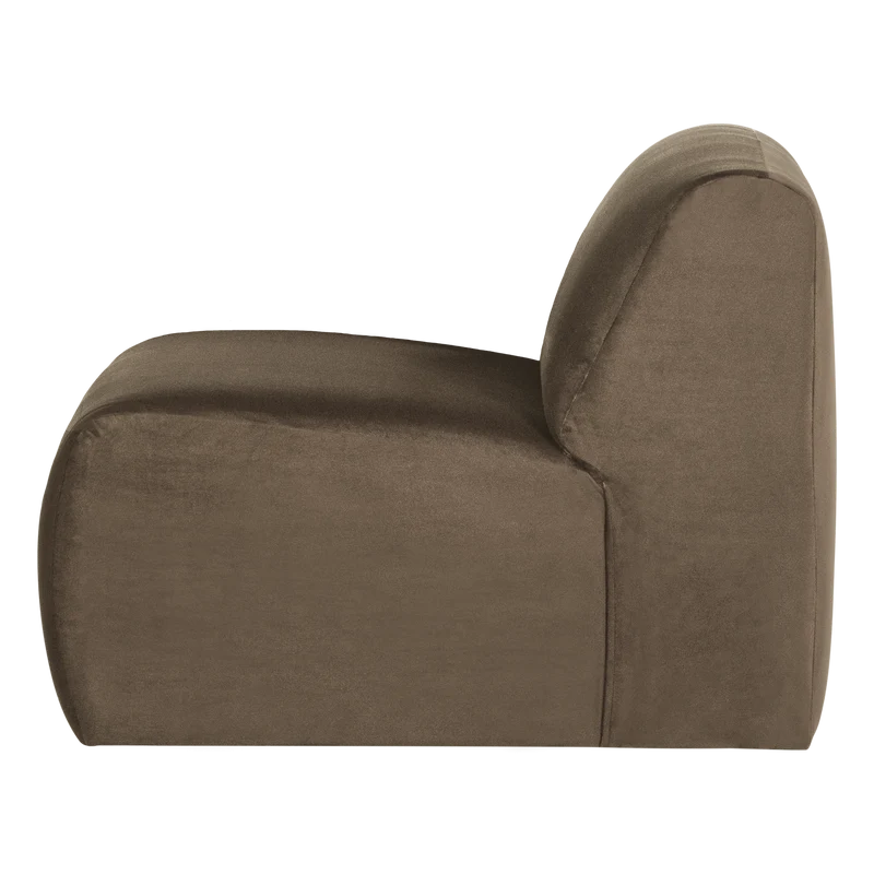 Mojo Base 1-Sitzer-Element Samt Taupe