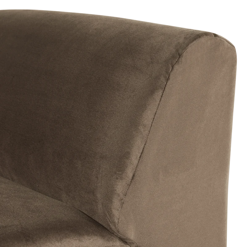 Mojo Base 1-Sitzer-Element Samt Taupe