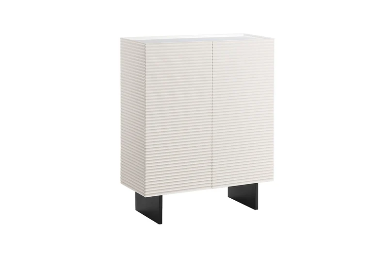 KAWOLA Highboard LYNN 2 Türen lackiert weiß