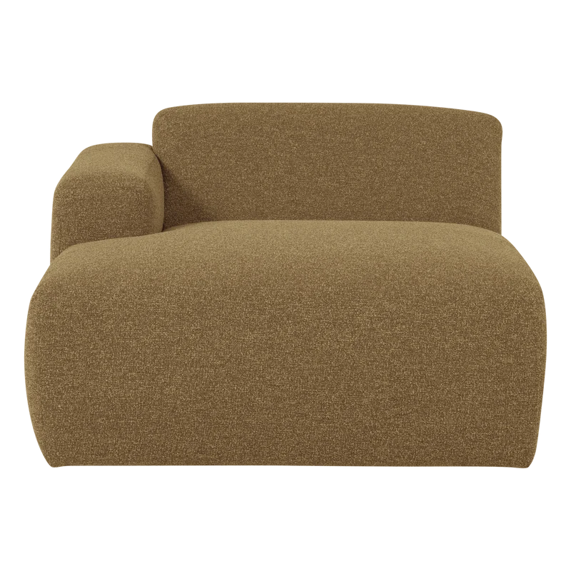 Mojo Base chaise longue element links bouclé gelbbraun