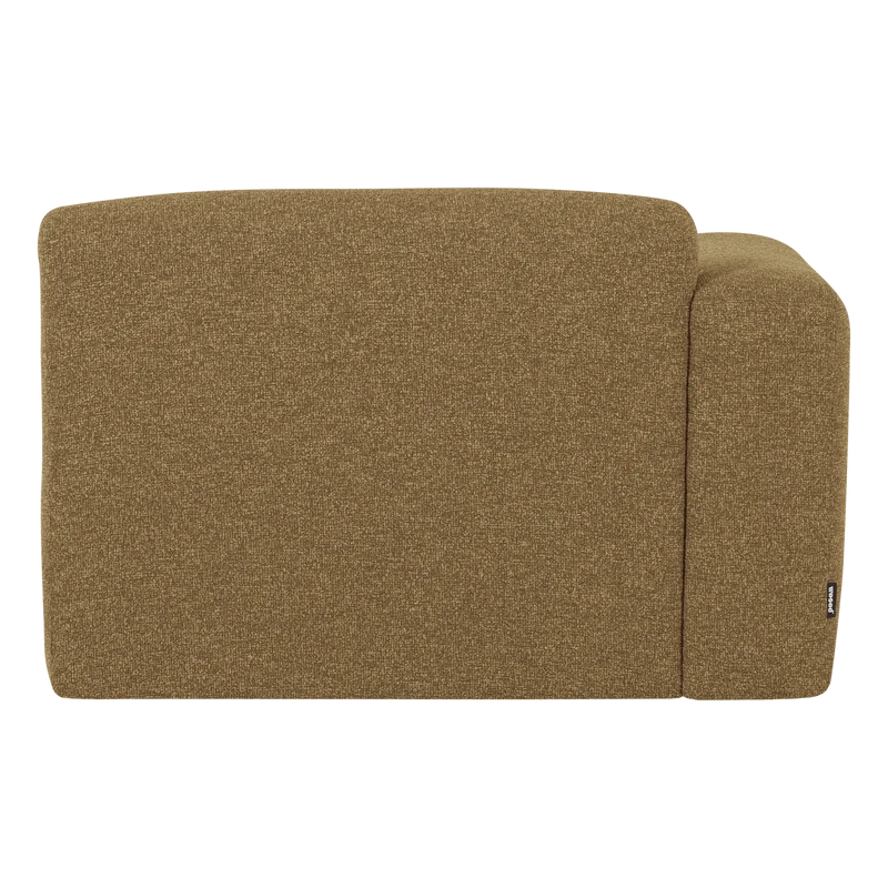 Mojo Base chaise longue element links bouclé gelbbraun