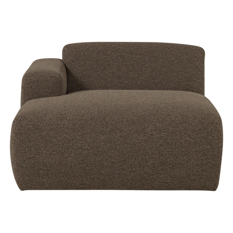 Mojo Base chaise longue element links bouclé braun