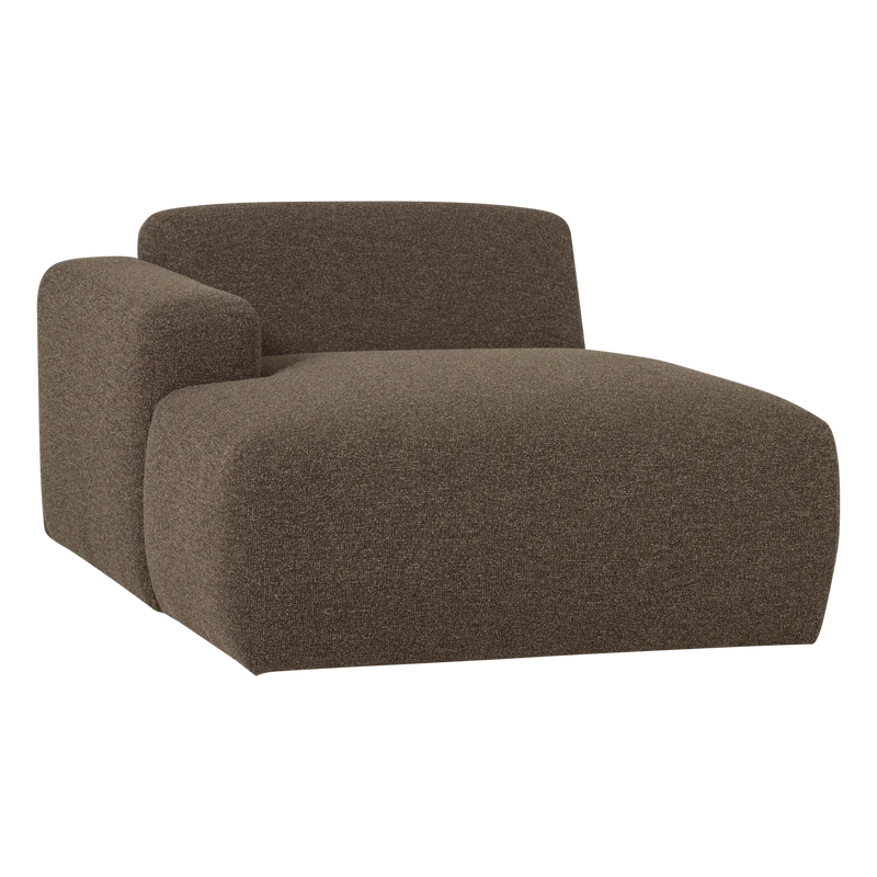 Mojo Base chaise longue element links bouclé braun