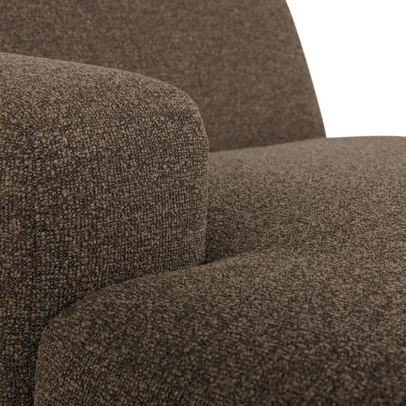 Mojo Base chaise longue element links bouclé braun