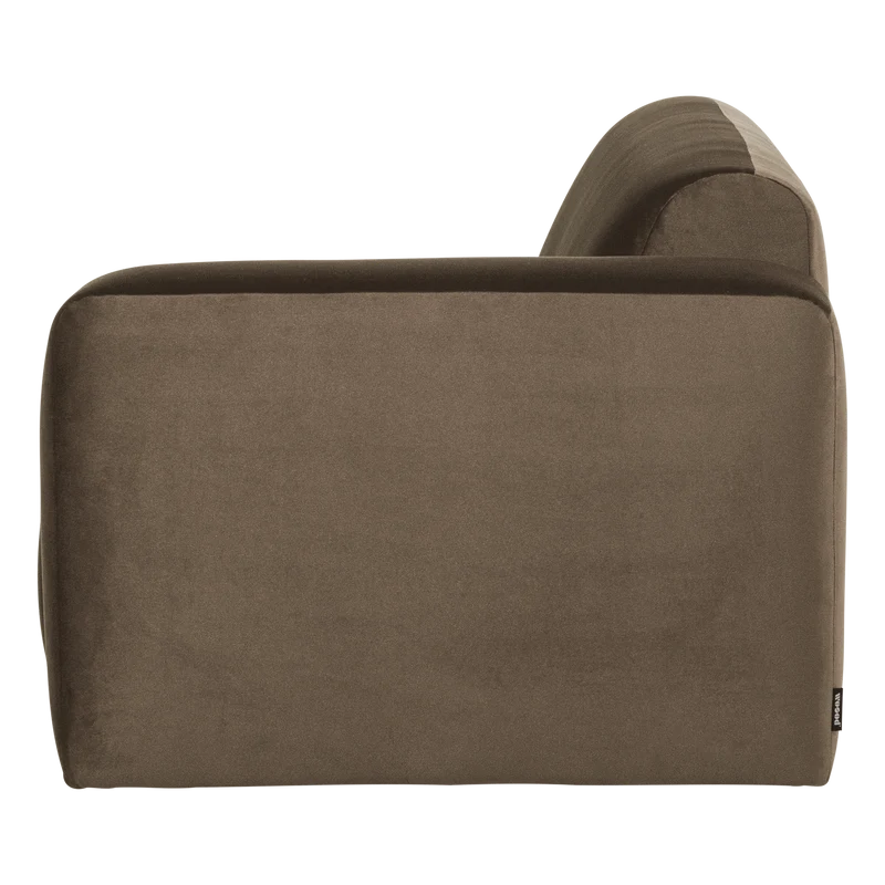 Mojo Base 2-Sitzer-Element Armlehne rechts Samt Taupe